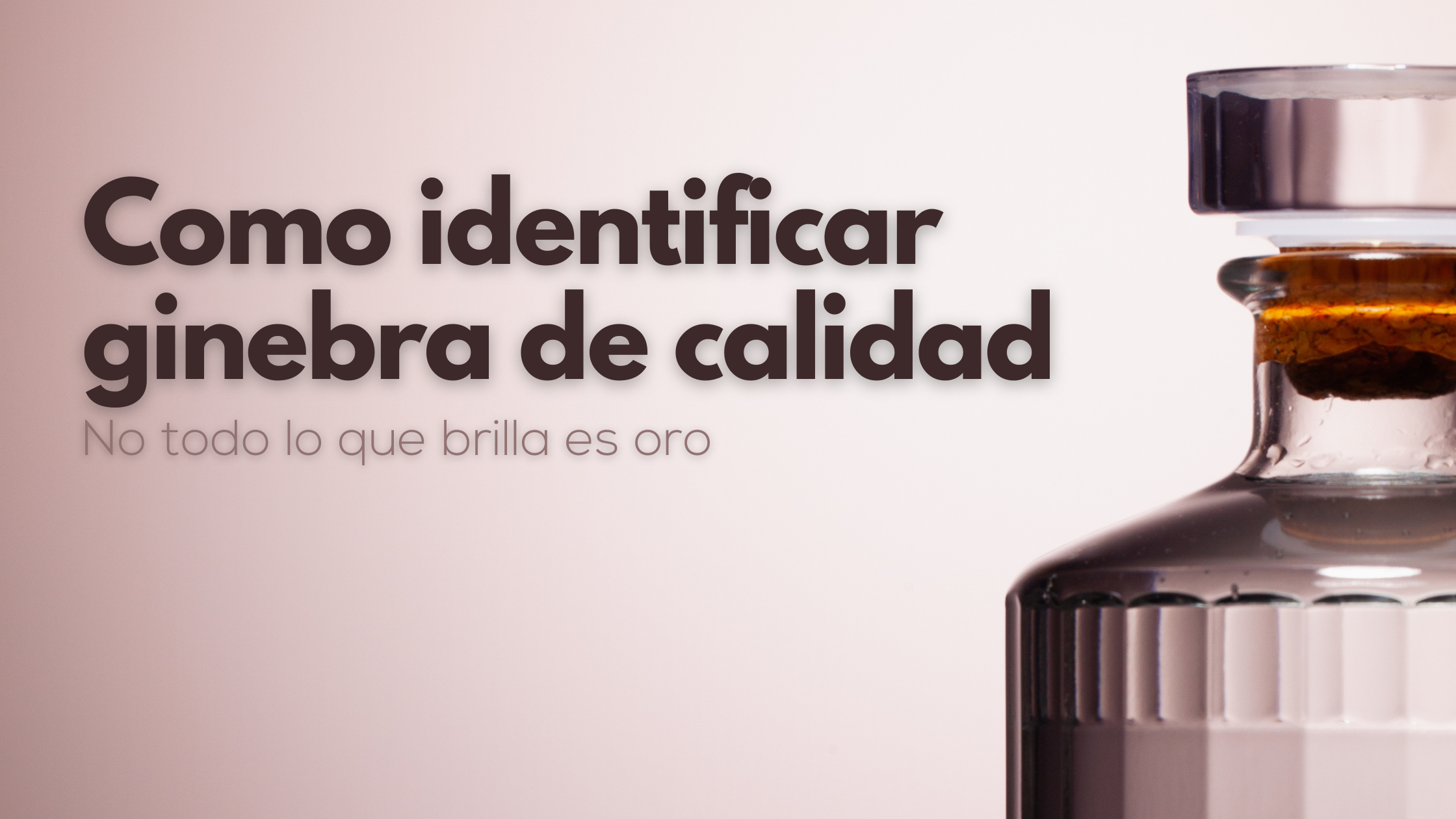 Cómo identificar una ginebra de calidad